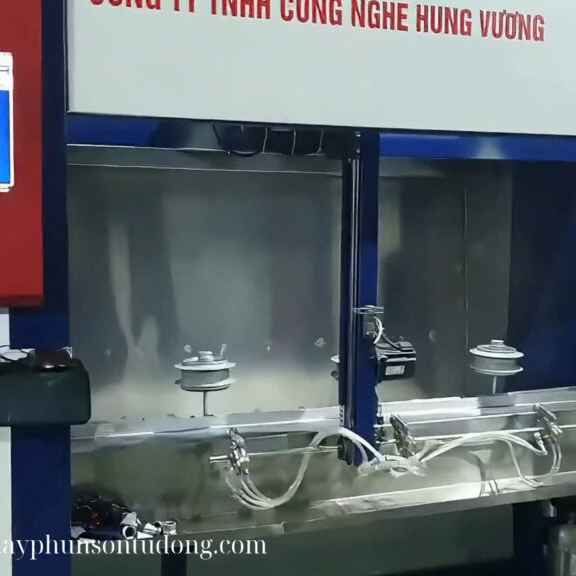 Dây chuyền sơn vành bánh xe tự động sản xuất bởi Công Nghệ Hùng Vương